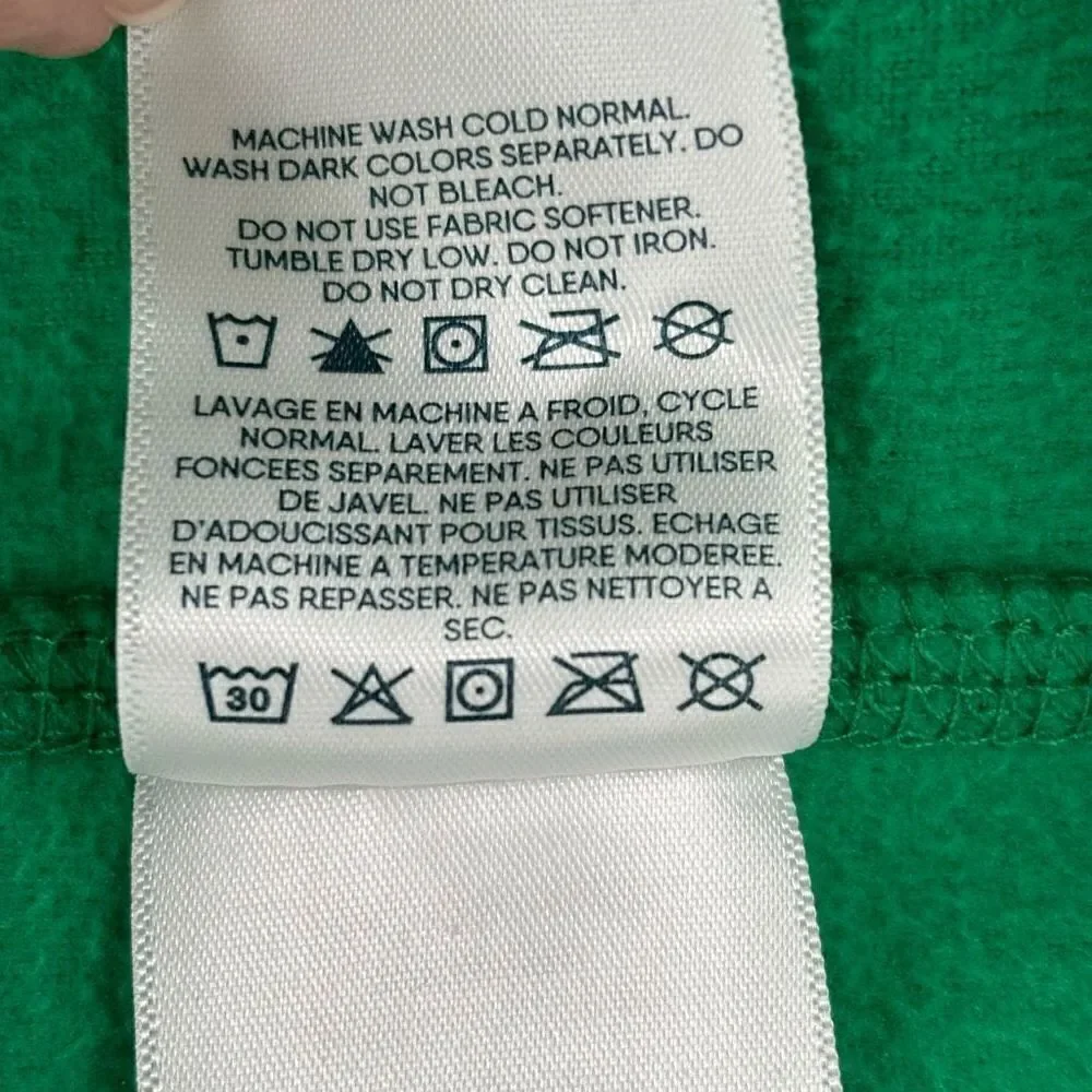 Lands End Fleece Full‎ Zip Vest Green Men’s XL